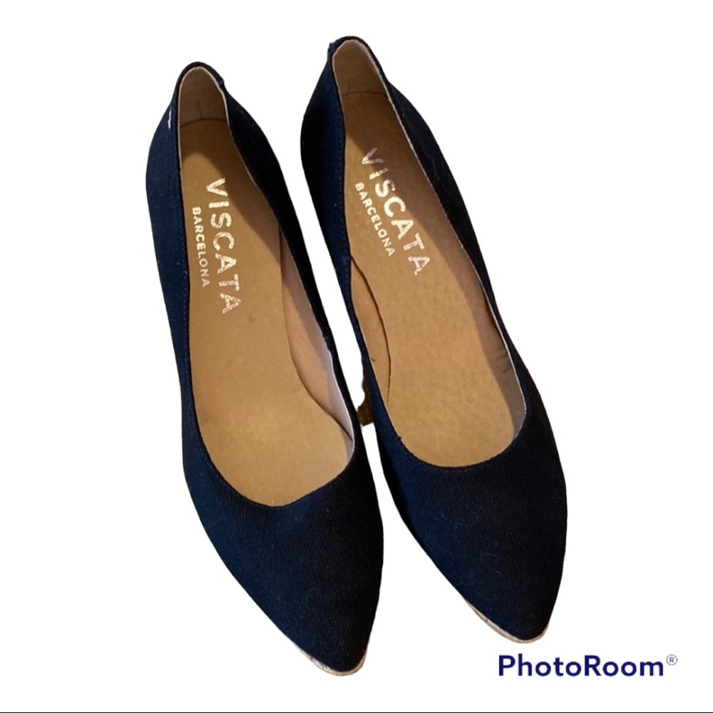 VISCATA BARCELONA espadrille wedge (black